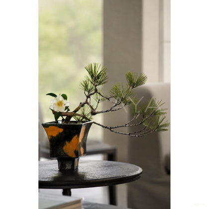 Kiln Glaze Splash Color Ceramic Vase - scene