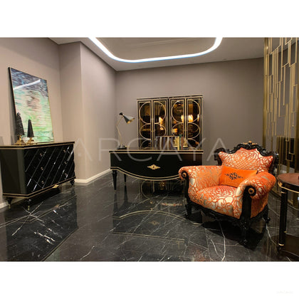 Amber Limited Edition Crystal Armchair - scene