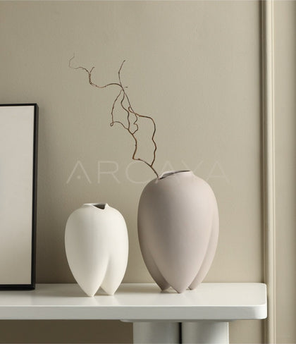 Wabi Sabi Bisque Ceramic Vase - scene