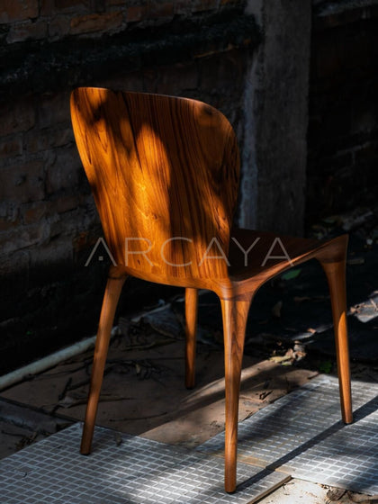 Teak Chair Light And Shadow - scene