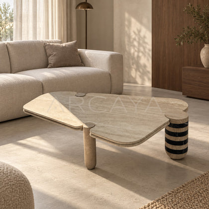 Bold Contrast Marble Side Table - main