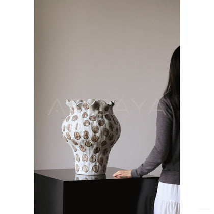 Jingdezhen Wabi Sabi Floor Jar Vase - scene