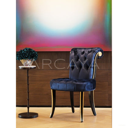 Makayla Black Gold Classical Vanity Table - scene