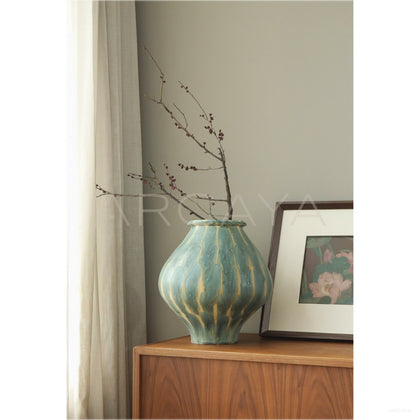 Wabi Sabi Jingdezhen Earthen Jar Vase Large - scene