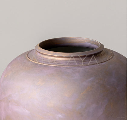 Hand Painted Blurred Ceramic Vase - scene
