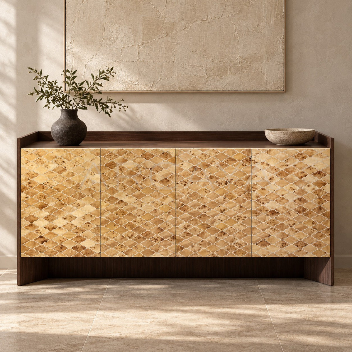 Small Apartment Wall Storage in detail