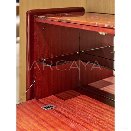 Deep Toned Living Room Sideboard - scene