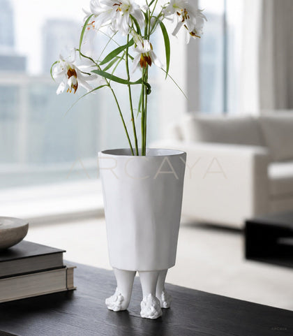 Handmade Art Sculpture Ceramic Vase - scene