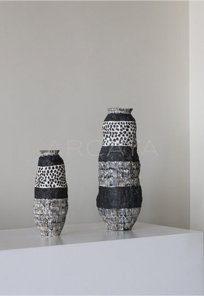 Wabi Sabi Jingdezhen Chinese Jar Art Vase - scene