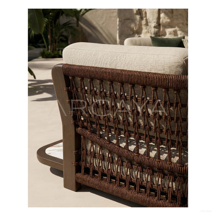 Outdoor Curved Sofa Courtyard - scene