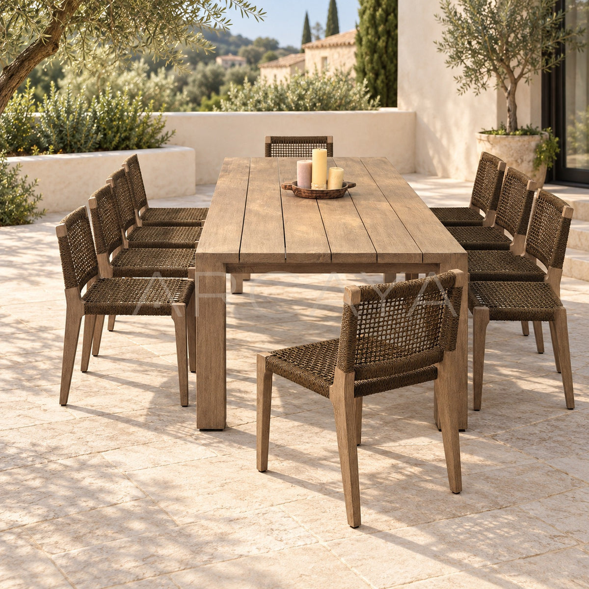 Outdoor Solid Wood Dining Table - main