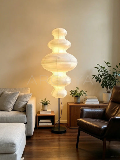Paper Art Floor Lamp - scene
