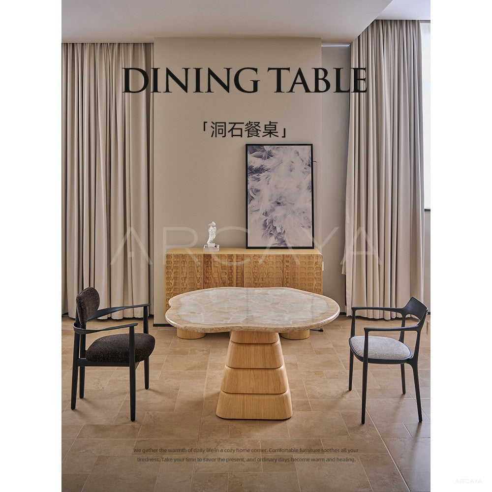 Cloud Stone Dining Table in detail