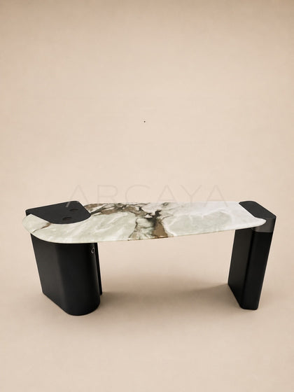 Daze Fendi Jade Stone Spring Tea Table - scene