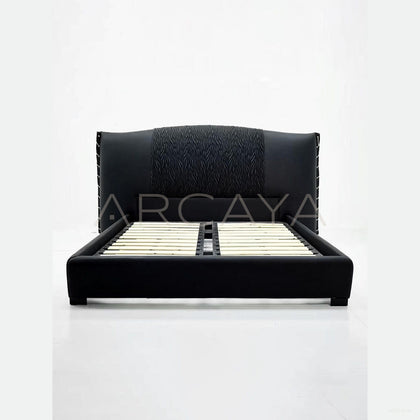 Black Italian Style Bed - scene