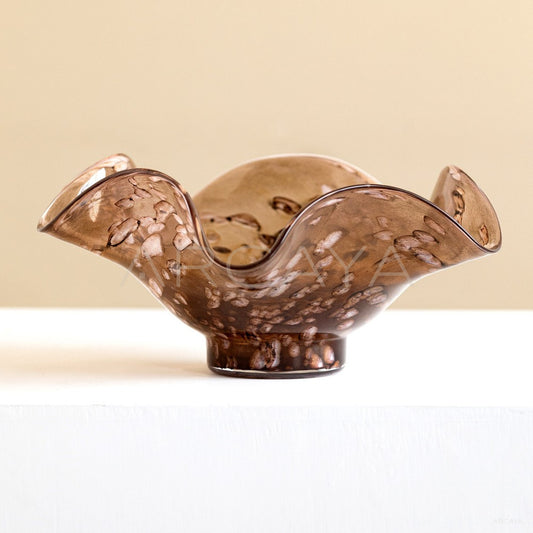Hand Blown Glass Fruit Bowl - main