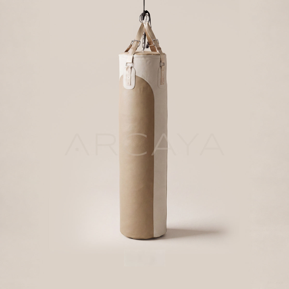 Vintage Two Tone Leather Hanging Punching Bag — Fitness Accessories - main