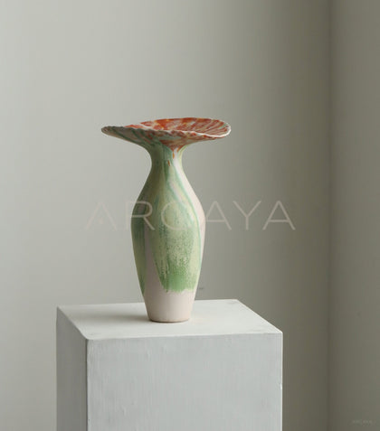 Wabi Sabi Drip Glaze Gradient Ceramic Vase - scene
