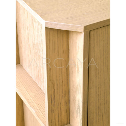 Italian Minimalist Oak Sideboard - scene