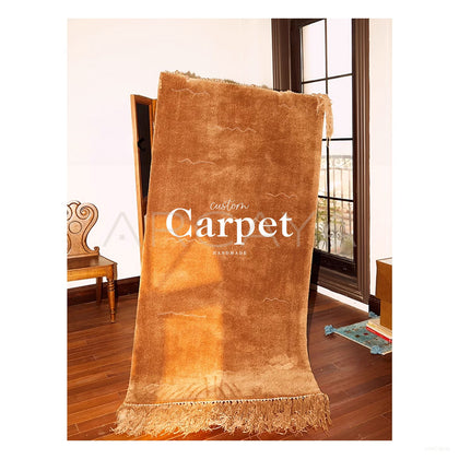 Caramel Fringe Rug Dsm P033 C01 - scene