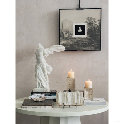 Faux Jade Winged Victory Sculpture - scene