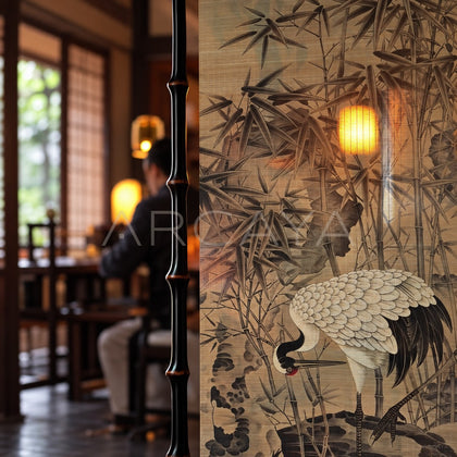 Crane Longevity Double Sided Table Screen - scene