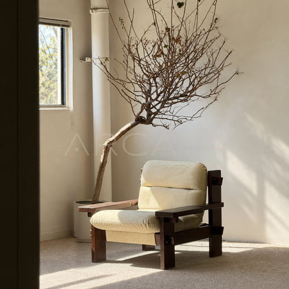 Natural Mid Century Single Lounge Chair - main