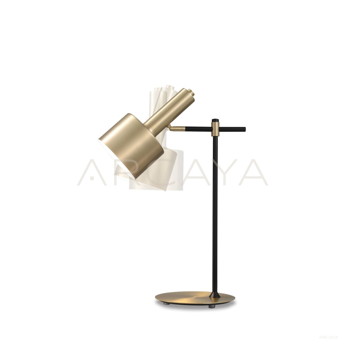 Gold Adjustable Cylinder Table Lamp 21551 in detail