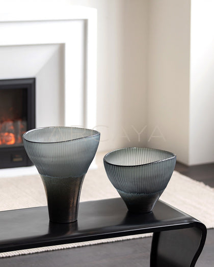 Vintage Flared Glass Vase - scene