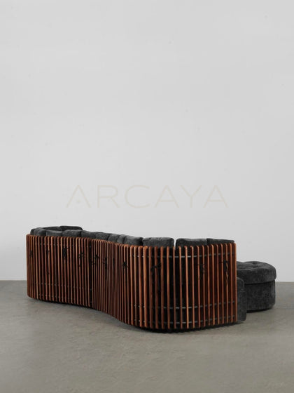 O Palm Low Back Modular Sofa - scene