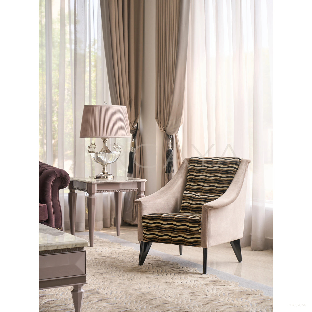 Modern Vintage Armchair in detail