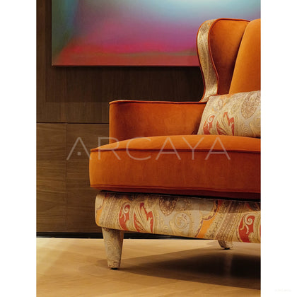 Legacy 28 Single Sofa Golden Orange - scene