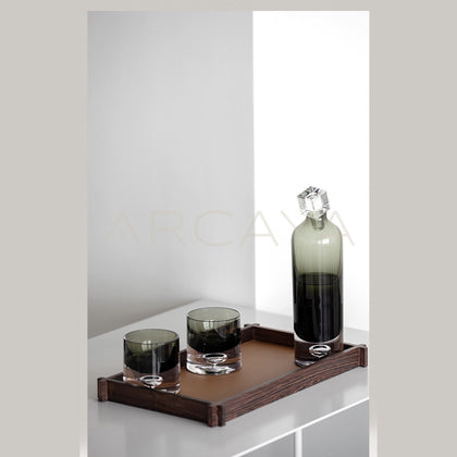 Gradient Smoked Glass Decanter Set - scene