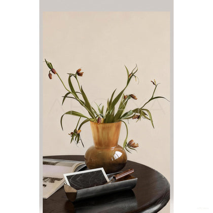 Mid Century Wide Mouth Glass Vase - scene