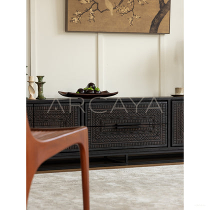 Teak Tv Stand - scene