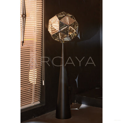 Prism Globe Cone Base Floor Lamp 95373 - scene