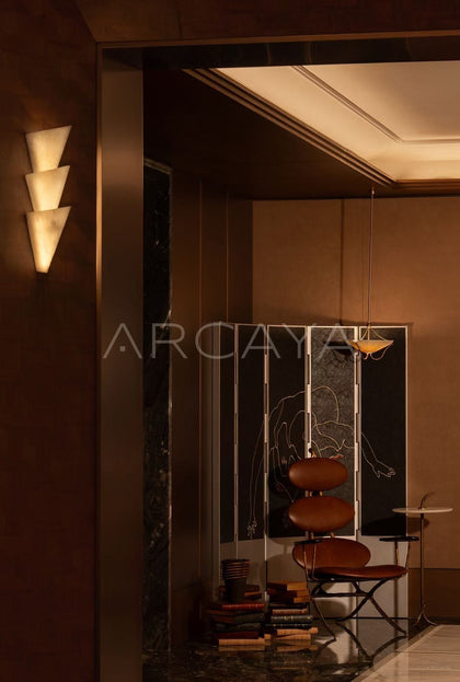 Leather Embroidered Folding Screen - scene