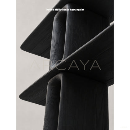 Patine Dark Wood Bookcase - scene