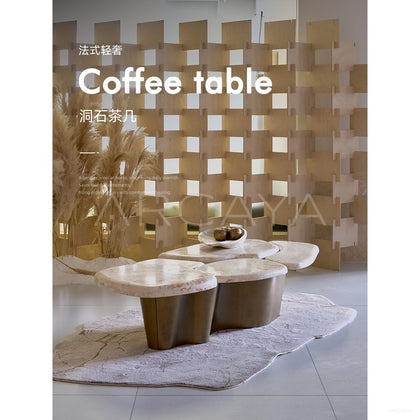 Pebble Landform Art Coffee Table - scene