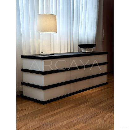 Black White Minimalist Sideboard - scene