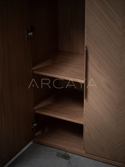 White Oak Sideboard Storage Cabinet - detail