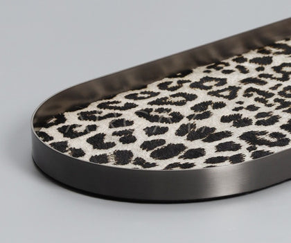 Leopard Print Tray Storage Box - scene