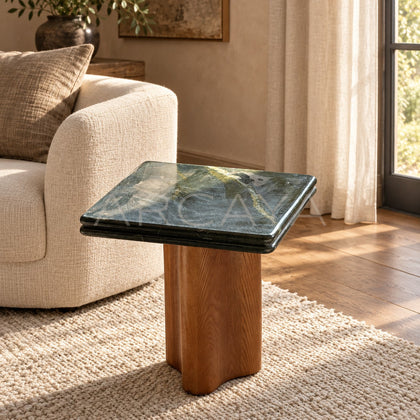 Mid Century Art Side Table - scene