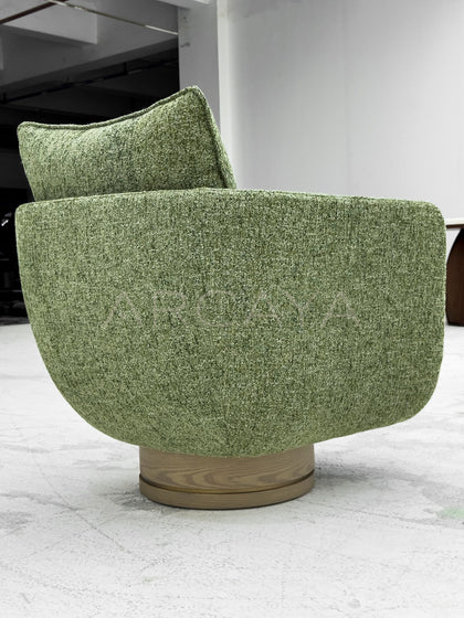 Matcha Green Swivel Lounge Chair - scene
