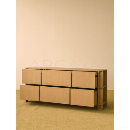 Italian Minimalist Oak Sideboard - scene