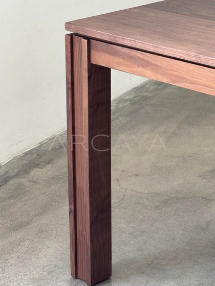 Black Walnut Chunky Table - detail
