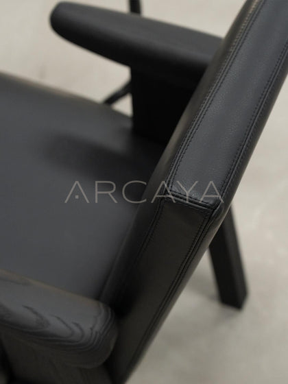 Hector Brushed Wood Grain Dining Chair - detail