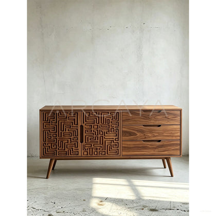 Carved Buffet Sideboard - scene