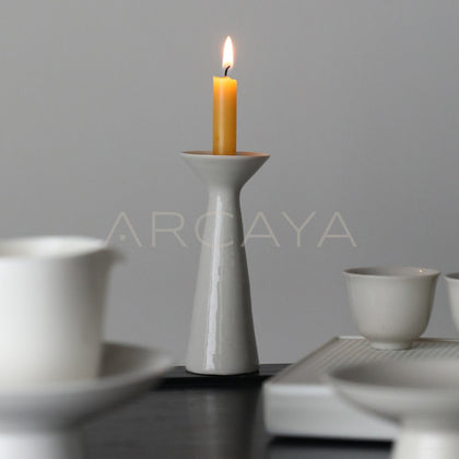 Sunxun Collab White Ceramic Candle Holder - main