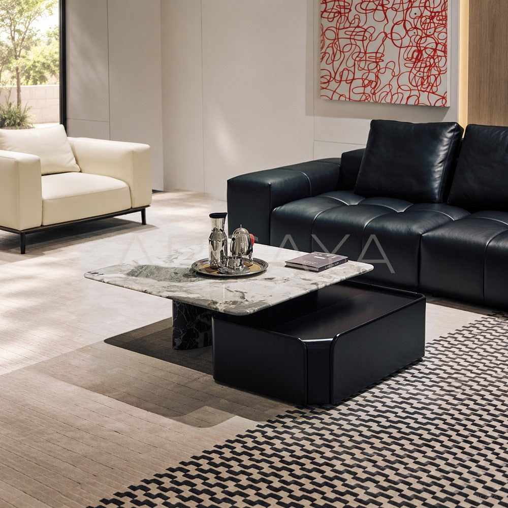 High Low Stone Coffee Table - main